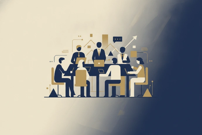AI Generated Abstract Corporate Silhouette